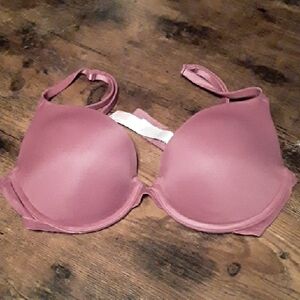 NWOT Victoria's Secret PINK 34B Mauve Colored Padded Underwire Gorgeous Bra